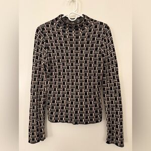 Fate Black and Tan Knit Sweater